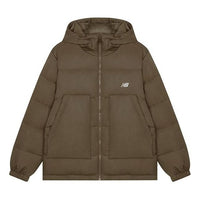 New Balance Casual Puffer Jacket Asia Sizing 'Brown' AMJ33328-DHE