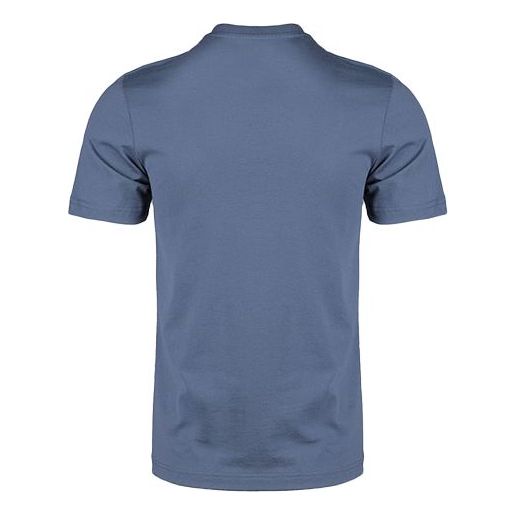 adidas Minimalistic logo Printing Short Sleeve Blue Gray EI4597