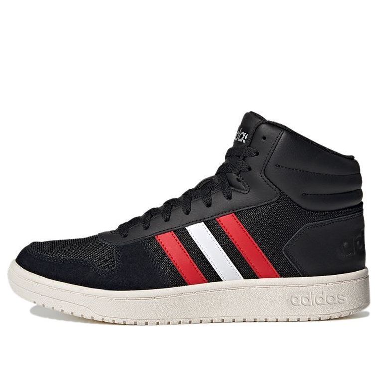 adidas Hoops 2.0 Mid 'Black Red White' FY5198