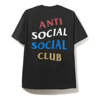 ANTI SOCIAL SOCIAL CLUB Round Neck Pullover Short Sleeve Unisex Black ASST314