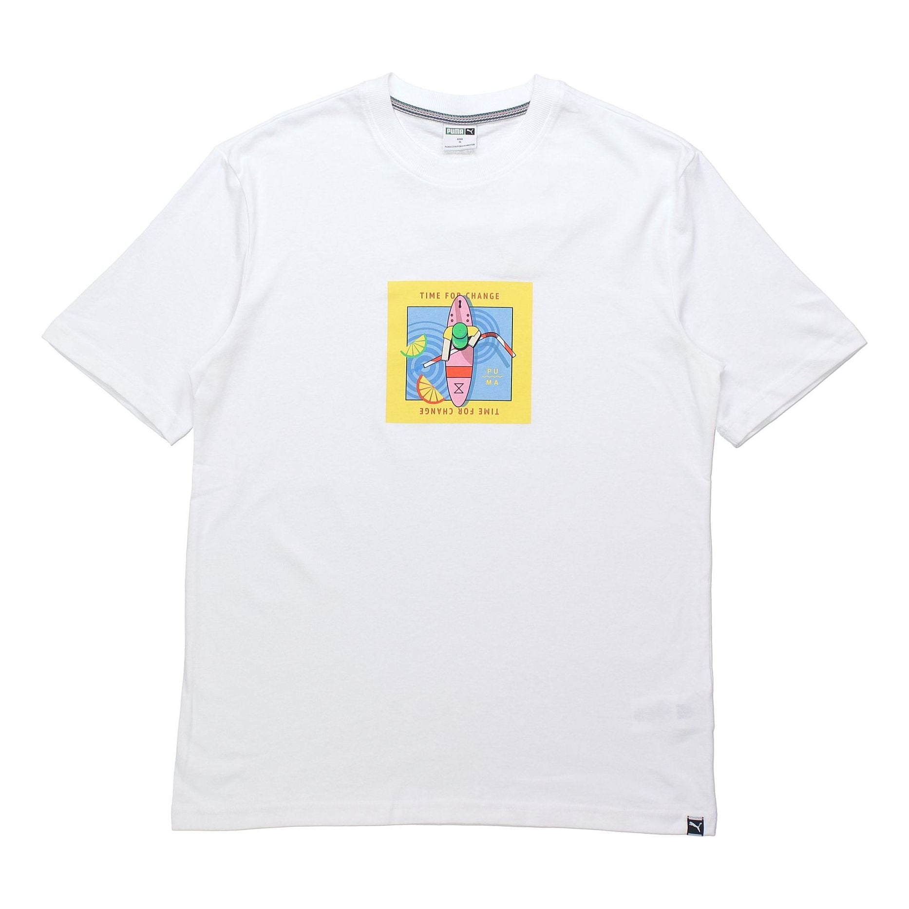 PUMA Downtown Graphic Short Sleeve White 597337-52
