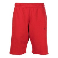 Off-White SS21 Logo Printing Straight Sports Shorts Version Red OMCI006S21FLE0032510
