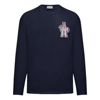 Men's Moncler Long Sleeves Round Neck Blue 0918D701208390T778