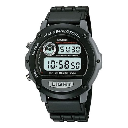 CASIO Waterproof Sports Shockproof Mens Black Digital W-87H-1