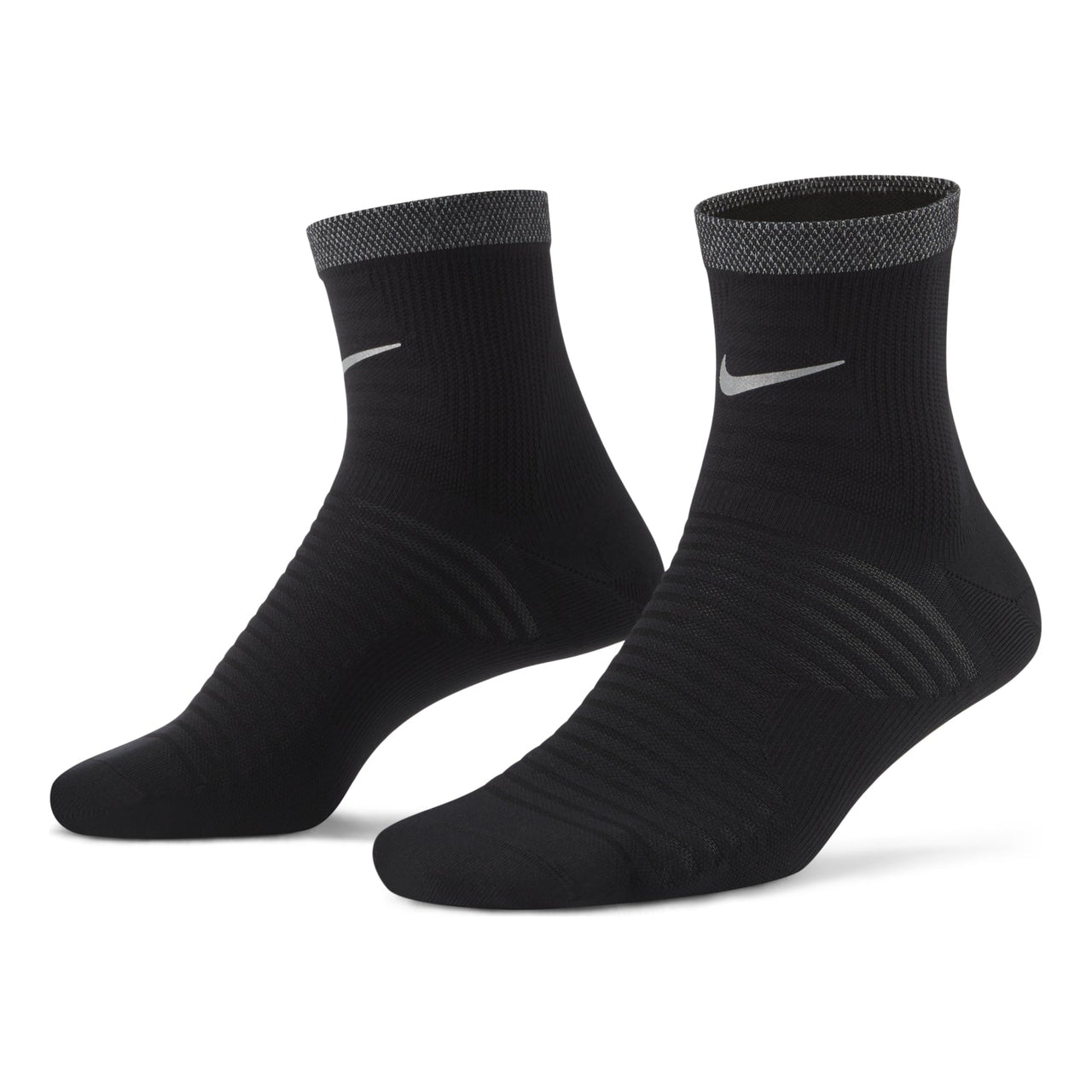 Nike Spark Lightweight Reflective Logo Sports Running Socks One Pair Black DA3588-010