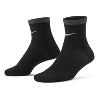 Nike Spark Lightweight Reflective Logo Sports Running Socks One Pair Black DA3588-010