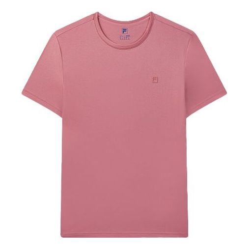 FILA Solid Color Round Neck Casual Sports Short Sleeve Purple F11M032101F-VT