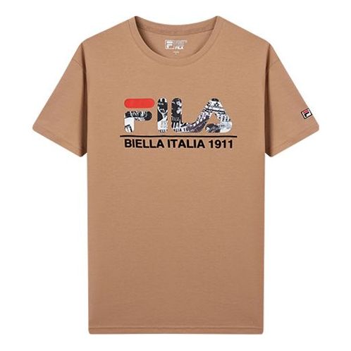 Men's FILA Alphabet Printing Short Sleeve T-Shirt F61M018102F-DK
