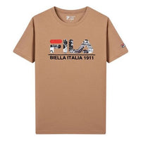 Men's FILA Alphabet Printing Short Sleeve T-Shirt F61M018102F-DK