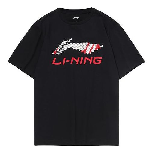 Li-Ning Large Logo Casual Short Sleeve Black AHSP495-9