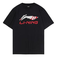 Li-Ning Large Logo Casual Short Sleeve Black AHSP495-9