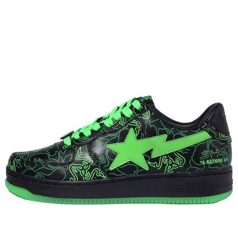 (WMNS) A BATHING APE X Razer Bape Sta 'Black Neon Green' 1I23-291-902-BG