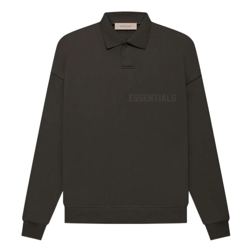 Fear of God Essentials FW22 Ls Polo 'Off Black' FOG-FW22-713