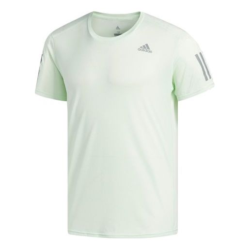 adidas Rs Cooler Ss M Running Sports Short Sleeve Green CE7265