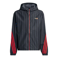 (GS) adidas Logo Jackets 'Black Blue Red' HB4469