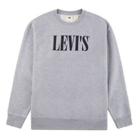 Men's Levis Logo Printing Round Neck Gray 39134-0001