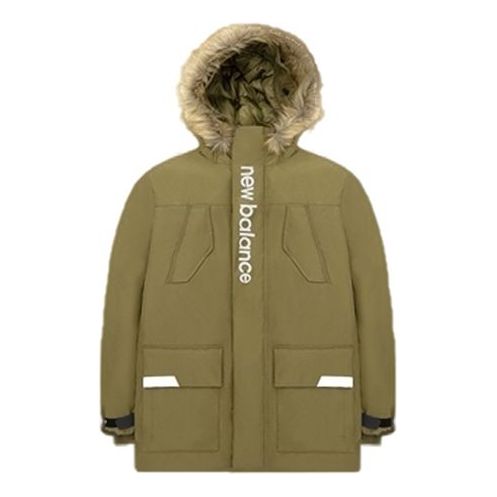 New Balance Parka Jacket Asia Sizing 'Olive Green' AMJ04356-OV