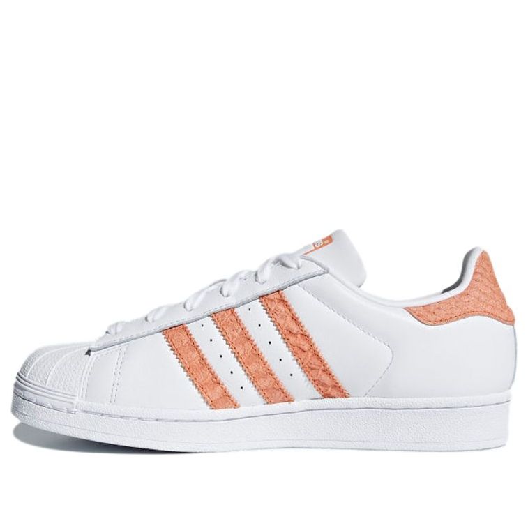(WMNS) adidas originals Superstar Skate shoes 'White Orange' CG5462