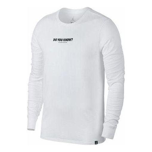 Air Jordan Retro 3 Long Sleeve T-Shirt 'White' 943938-100