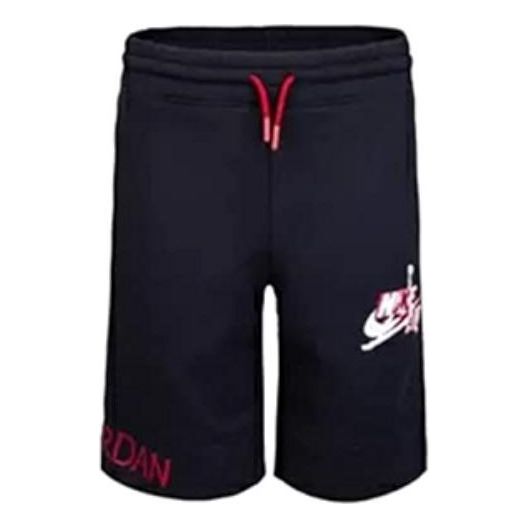 (GS) Air Jordan Jumpman Classics Colorblock Fleece Boys Active Shorts 'Black Red' 957501KK2-1