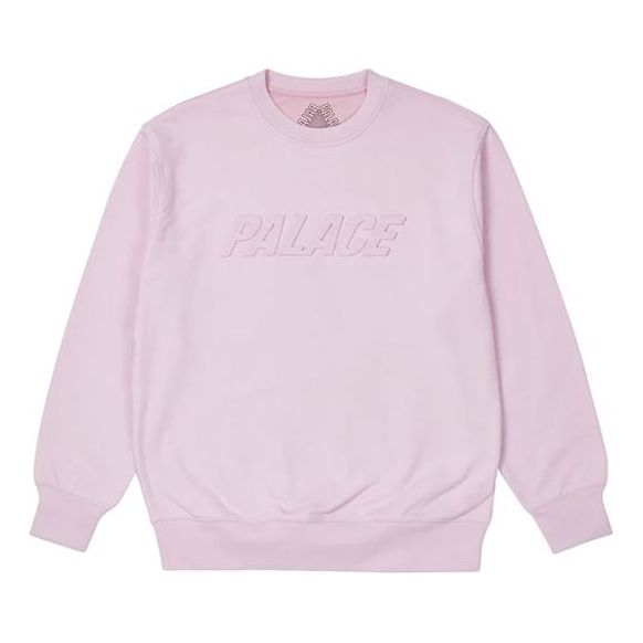 PALACE Bossy Crew Pink Alphabet Logo Round Neck Unisex P20CW004