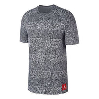 Men's Air Jordan Sports Short Sleeve Gray T-Shirt AO8939-010