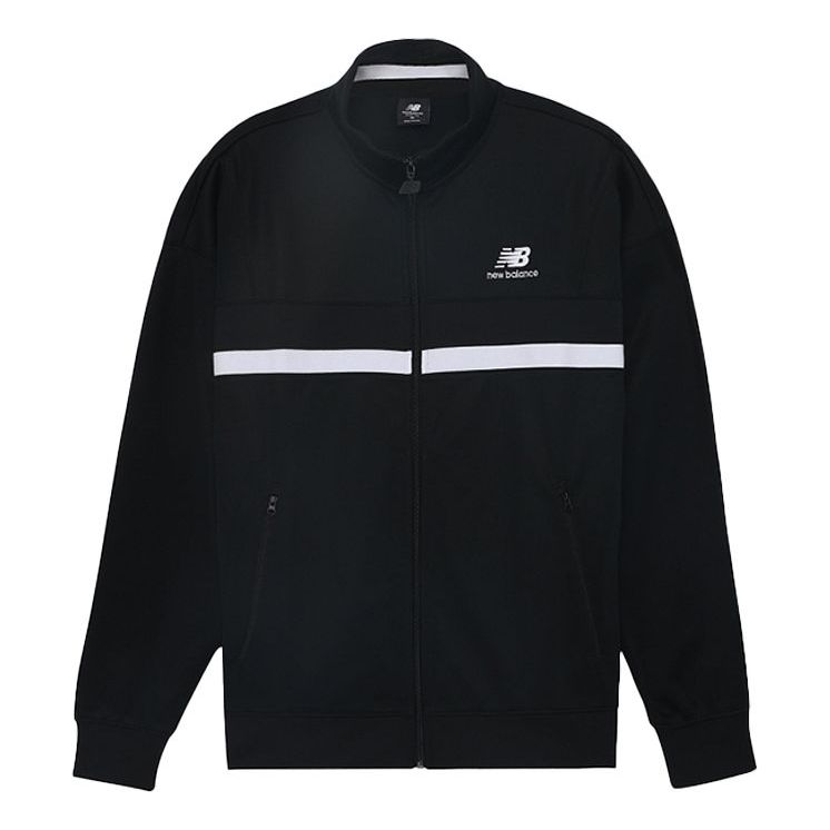 New Balance Nyc Marathon Athletics Podium Track Jacket Asia Sizing 'Black White' AMJ03501-BK