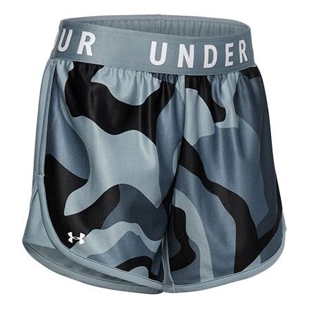 (WMNS) Under Armour Play Up 5inch Graphic Shorts 'Blue Camo' 1357820-396