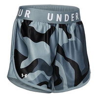 (WMNS) Under Armour Play Up 5inch Graphic Shorts 'Blue Camo' 1357820-396