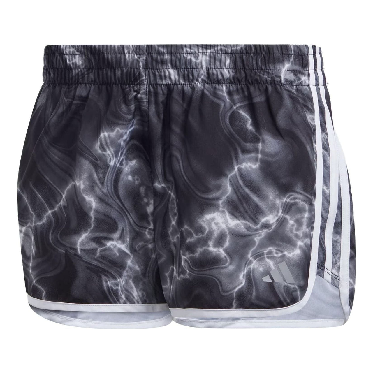 (WMNS) adidas Marathon 20 Allover Print Shorts 'White Black Grey Six' IL1665