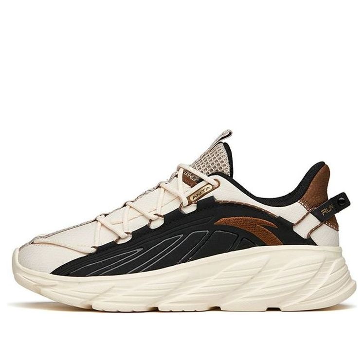 ANTA Running Series Sneakers 'Milk Black Brown' 112145527-2