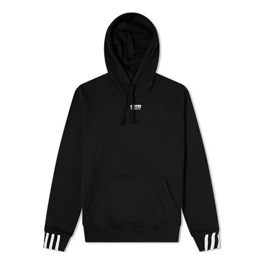 adidas originals RYV Hoody Cuff Stripe Drawstring Black FM2266