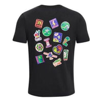 Under Armour Easy Day Stickers T-shirt 'Black' 1374010-001