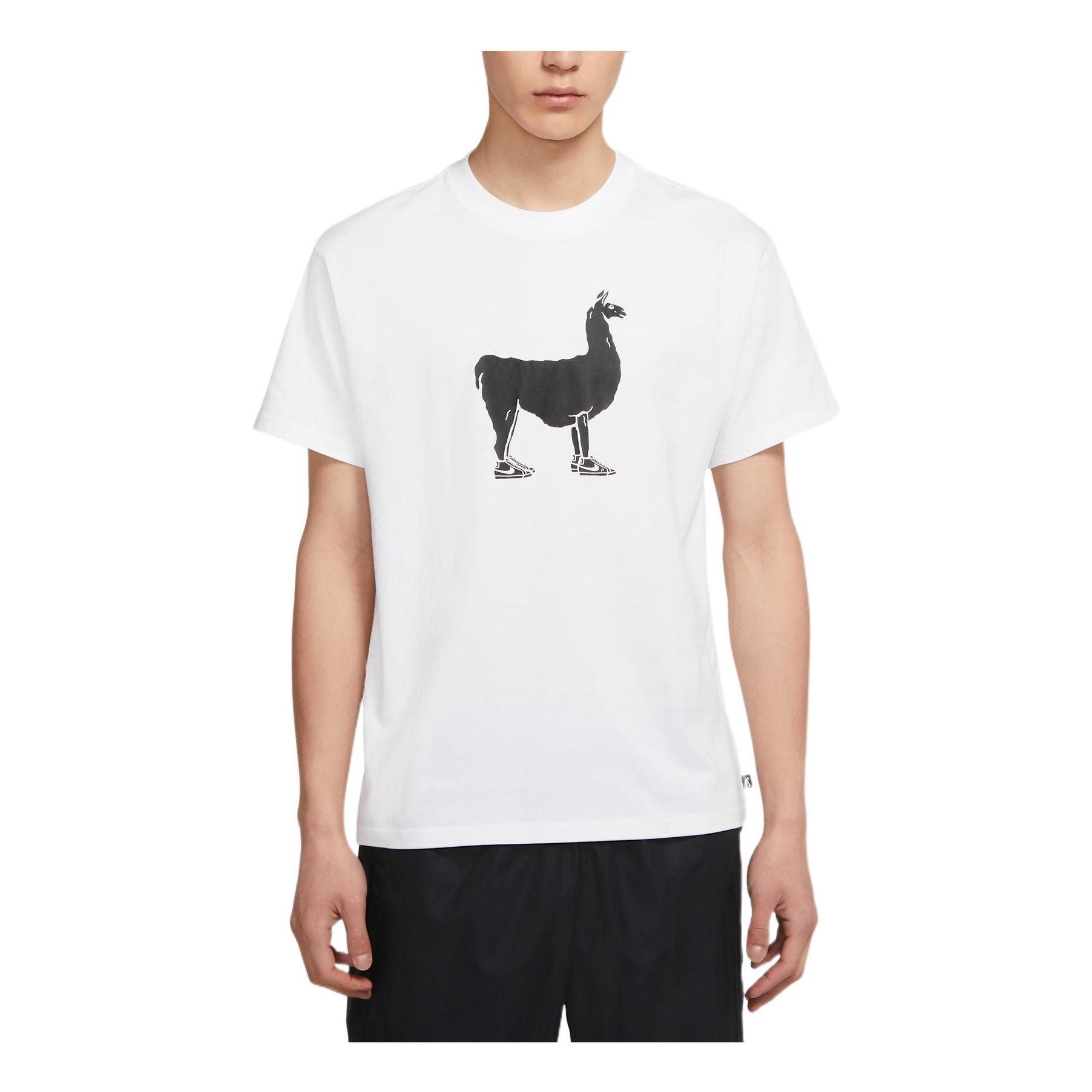 Nike Contrasting Colors animal Pattern Printing Round Neck Casual Short Sleeve White DR1242-100