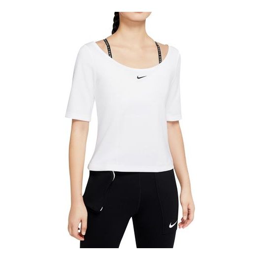(WMNS) Nike Sportswear Tech Pack Short Sleeve Tops White CZ1403-100