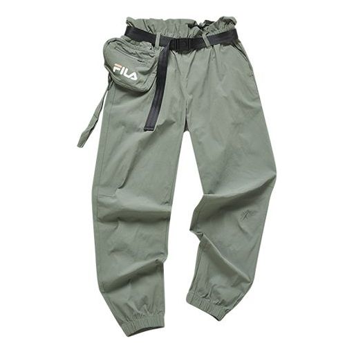 (WMNS) FILA FUSION Belt Casual Jogger Pants Green T11W023802F-GN