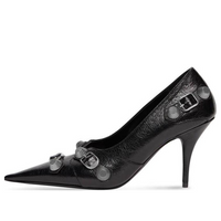 (WMNS) Balenciaga Cagole 90mm Pumps 'Black Arena Lambskin' 714252WAD4E1081