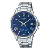 CASIO Stainless Steel Strap Blue Dial Blue Analog MTP-EX100D-2A