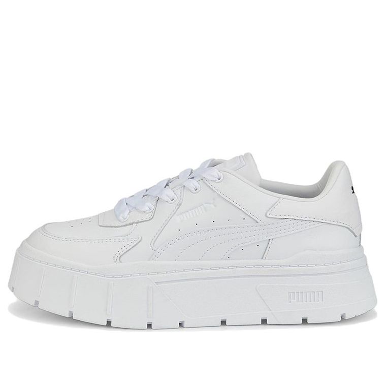 (WMNS) PUMA Mayze Stack Edgy 'Triple White' 388444-01