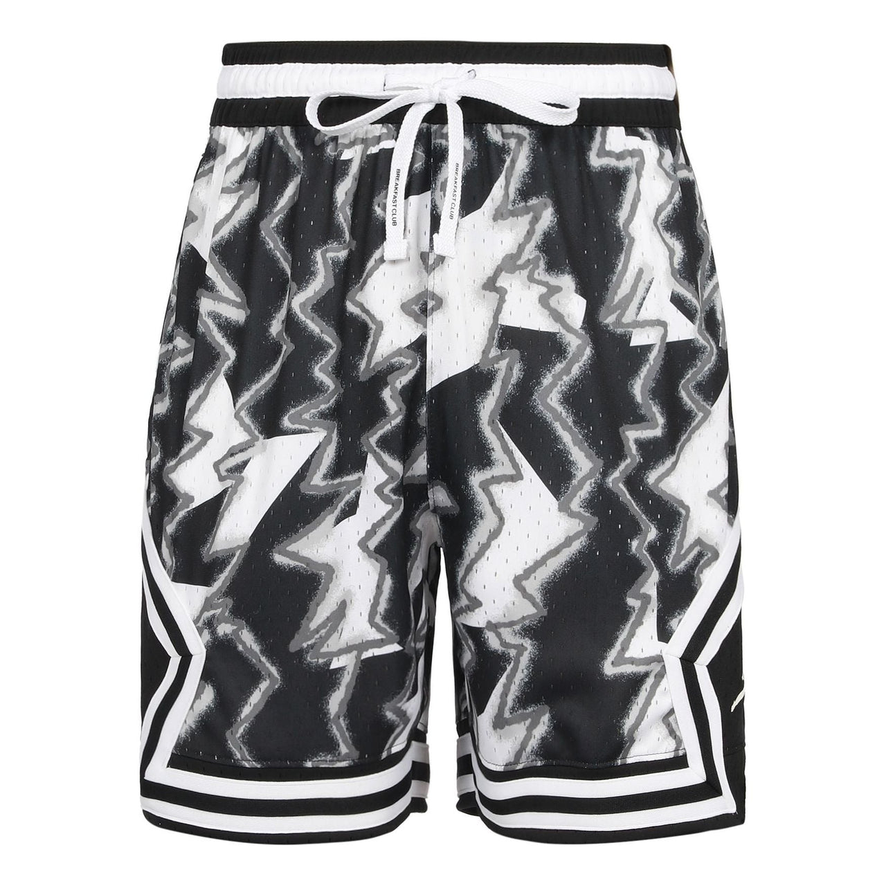 Men's Air Jordan Dri-FIT Sport BC Graffiti Printing Side Flying Man Logo Sports Shorts Black White DQ7334-100