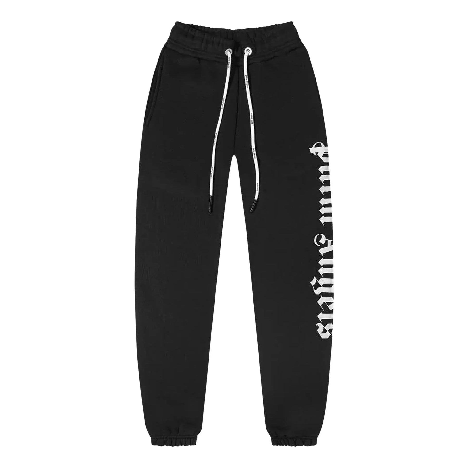 Palm Angels SS22 Side Logo Sweatpants 'Black White' PMCH010C99FLE0011001