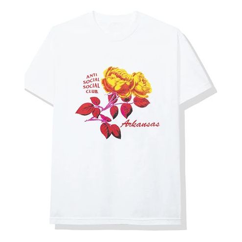 ANTI SOCIAL SOCIAL CLUB Flowers Short Sleeve Unisex White ASSC-522