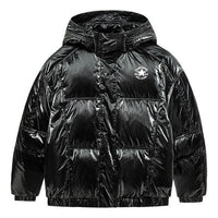 (GS) Converse Logo Short Down Jacket Asia Sizing 'Black' CV2142082GS-002
