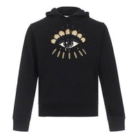 KENZO Eyes Embroidery Pattern Long Sleeve Sports Male Black FA65SW3144XC-99