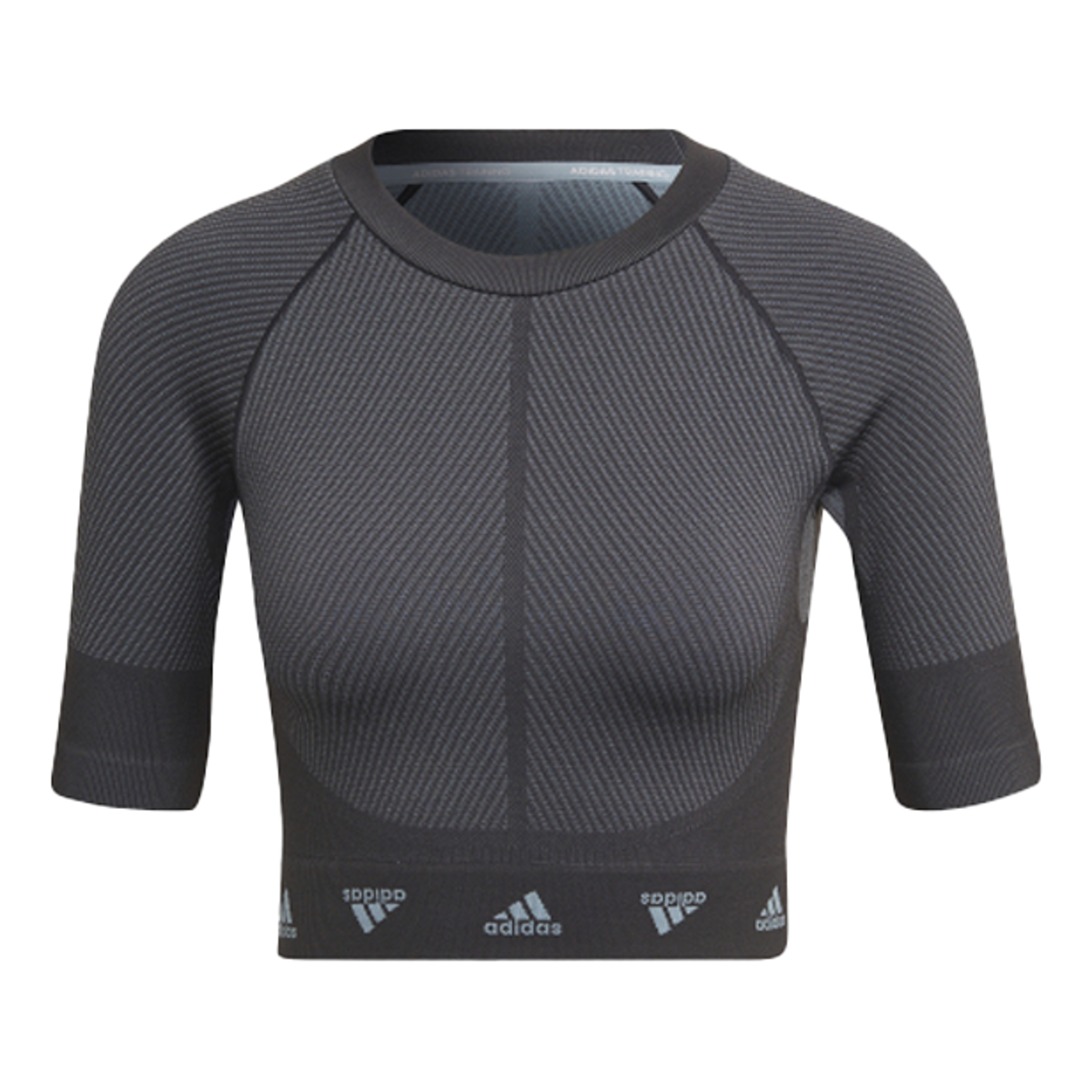 (WMNS) adidas AEROKNIT Training T-Shirt Asia Sizing 'Grey' HD9566