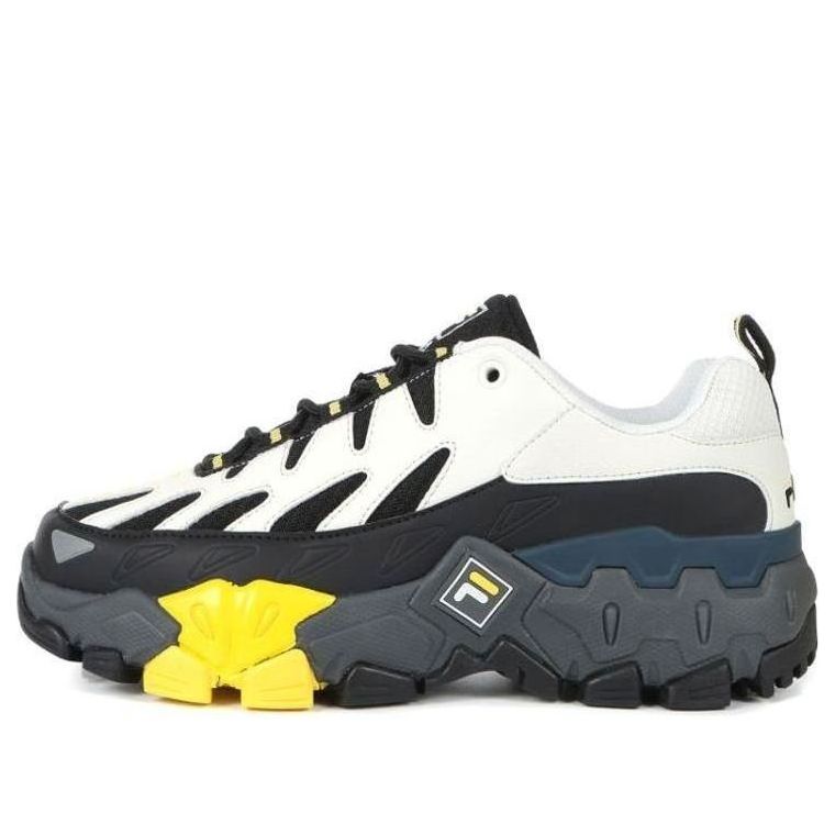 FILA Raid Row Running Shoes White/Black/Yellow 1JM01262_978