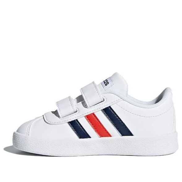(TD) adidas VL Court 2.0 Cmf I 'White Blue' DB1840