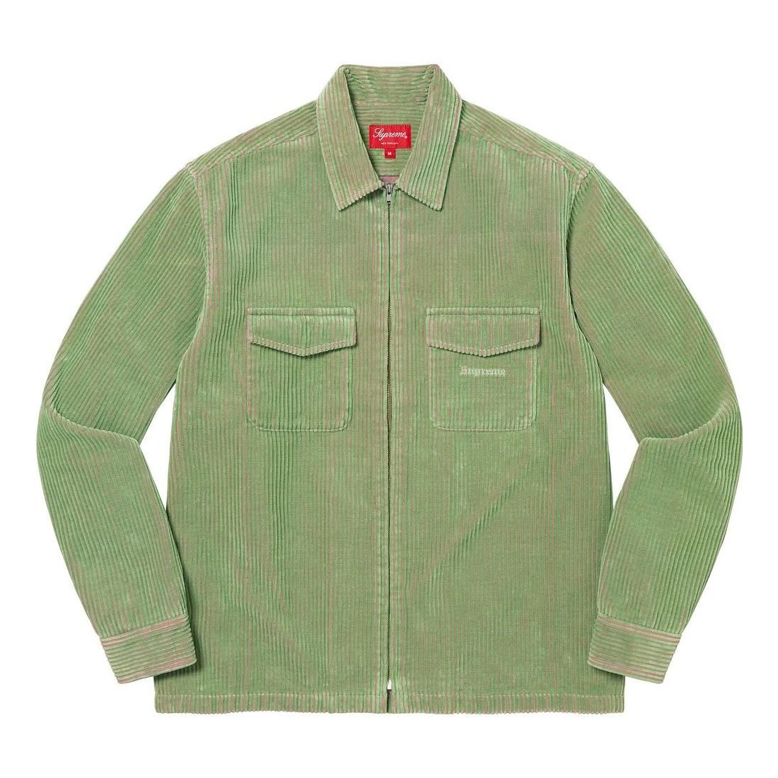 Supreme 2-Tone Corduroy Zip Up Shirt 'Green' SUP-SS23-068