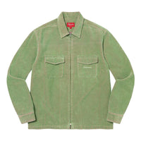Supreme 2-Tone Corduroy Zip Up Shirt 'Green' SUP-SS23-068