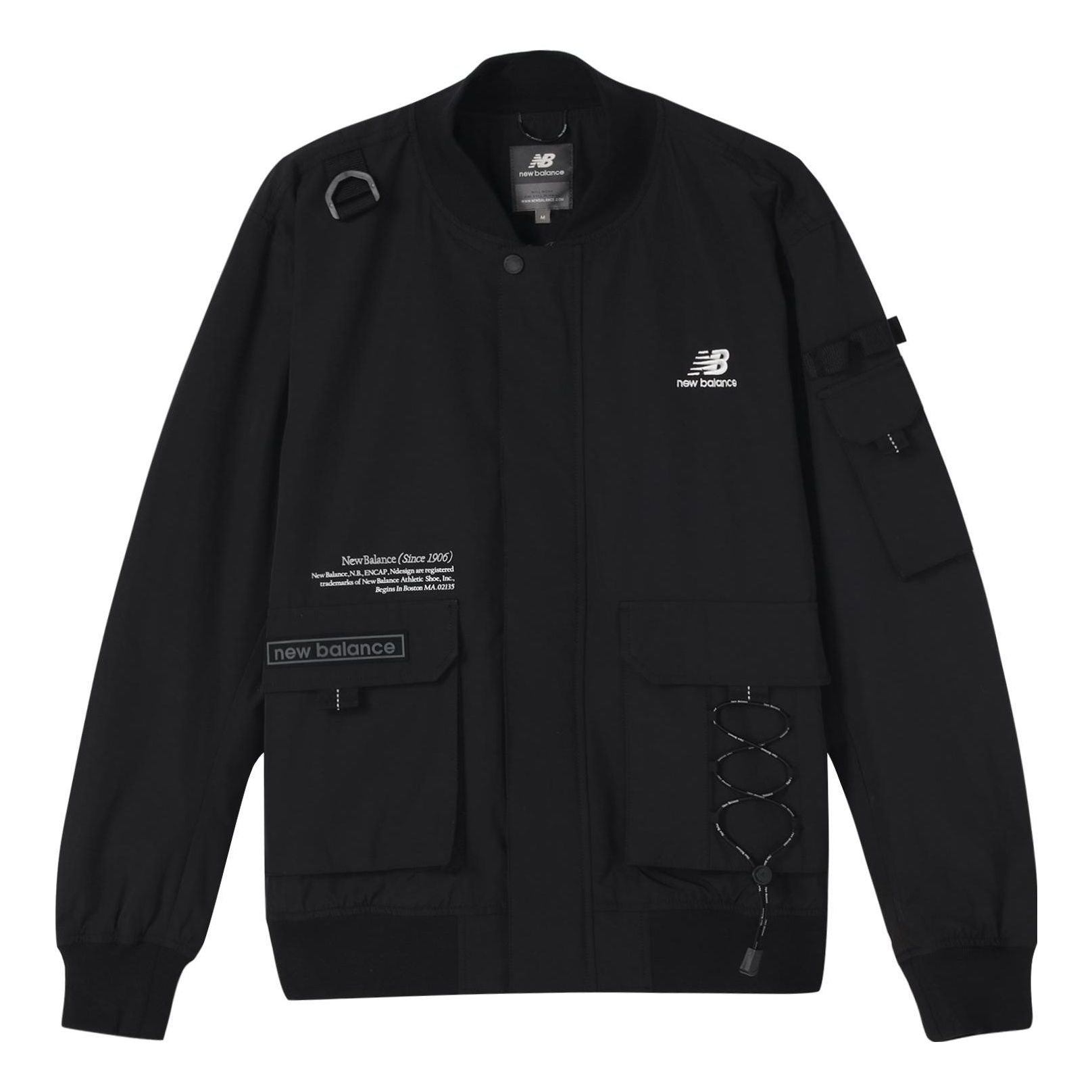 New Balance Logo Windproof Down Jacket Asia Sizing 'Black' NAA1N013-BK